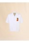  White Poplin Bowling Shirt With Dante Patch Lilywhite