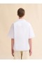  White Poplin Bowling Shirt With Dante Patch Lilywhite