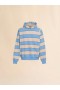  Light Blue And Beige Oversized Hoodie Blue Lilac