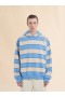  Light Blue And Beige Oversized Hoodie Blue Lilac