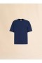  Blue Organic Cotton Oversized T-shirt With Marni Patches Blumarine