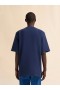  Blue Organic Cotton Oversized T-shirt With Marni Patches Blumarine