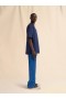  Blue Organic Cotton Oversized T-shirt With Marni Patches Blumarine