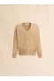  Brown Cotton Cardigan With Marni Symbol Lightcamel