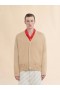  Brown Cotton Cardigan With Marni Symbol Lightcamel