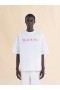  Crew Neck T-shirt With Checked Marni Logo Lilywhite