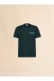  Green Organic Cotton T-shirt With Marni Patch Sphericalgreen