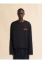  Oversized Jersey Cotton T-shirt With Marni Label Black