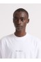  White Organic Cotton T-shirt With Mini Logo Marni Lilywhite