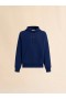  Blue Organic Cotton Hoodie With Marni Print Blumarine