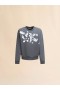  Grey Jersey Sweatshirt With Marni Caos Logo Neutral Grey
