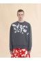  Grey Jersey Sweatshirt With Marni Caos Logo Neutral Grey