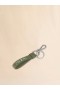 Green Leather Keyring With Marni Mending Embroidery Olive