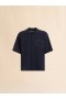  Deep Blue Tropical Wool Bowling Shirt With Marni Mending Blublack