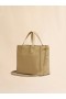  Beige Leather Museo Soft Tote Bag With Marni Mending Nomad/beige