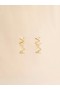  Gold Metal Marni Symbol Earrings