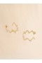  Gold Metal Marni Symbol Earrings
