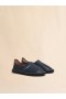  Blue Leather Slip-on Loafer With Marni Symbol