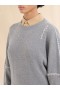  Grey Wool And Cashmere Crew Neck Jumper With Marni Symbol Neutral Grey