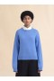  Indigo Boxy Cashmere Jumper With Marni Symbol Blue Lilac