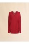  Oversize Silk And Wool Blend Jumper With Marni Symbol Chilli