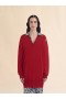  Oversize Silk And Wool Blend Jumper With Marni Symbol Chilli