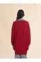  Oversize Silk And Wool Blend Jumper With Marni Symbol Chilli
