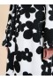  Cotton Duster Coat With And White Dillies Print Black