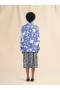  Cotton Jacket With White And Light Blue Dillies Print Blue Lilac