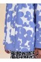  Cotton Jacket With White And Light Blue Dillies Print Blue Lilac