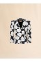  Poplin Baby Jacket With Aurora Print Black