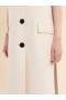  White Felt Sleeveless Jacket Antiquewhite