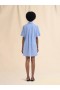  Blue Cotton Poplin Striped Shirt Dress Bluechina