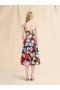  Poplin Balloon Dress With Orion Print Black