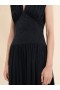  Silk Jacquard Midi Dress Black