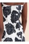  White Bonded Poplin Mini Dress With Luna Print Lilywhite