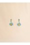  Enameled Metal And Stones Flower Pop Drop Earrings Illusionblue
