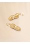  Gold Peanut Drop Earrings