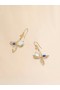  Pearls And Stones Flower Delirium Drop Earrings Gold