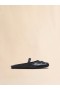  Nappa Leather Little Bow Sabot Ballet Flat Black