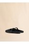 Nappa Leather Little Bow Sabot Ballet Flat Black