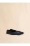  Nappa Leather Seamless Little Bow Ballet Flat Black