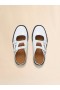  White Leather Bambi 3.0 Loafer With Double Buckle Natural White