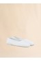  White Nappa Leather Seamless Little Bow Ballet Flat Lilywhite