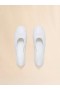  White Nappa Leather Seamless Little Bow Ballet Flat Lilywhite