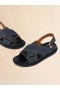  Blue Denim Criss-cross Sandal