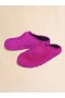  Fuchsia Long-hair Calfskin Fussbett Sabot