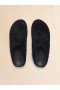  Long Hair Calfskin Fussbett Sabot Black