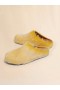  Yellow Long Hair Calfskin Fussbett Sabot