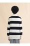  And White Striped Argyle Cotton Jumper Black